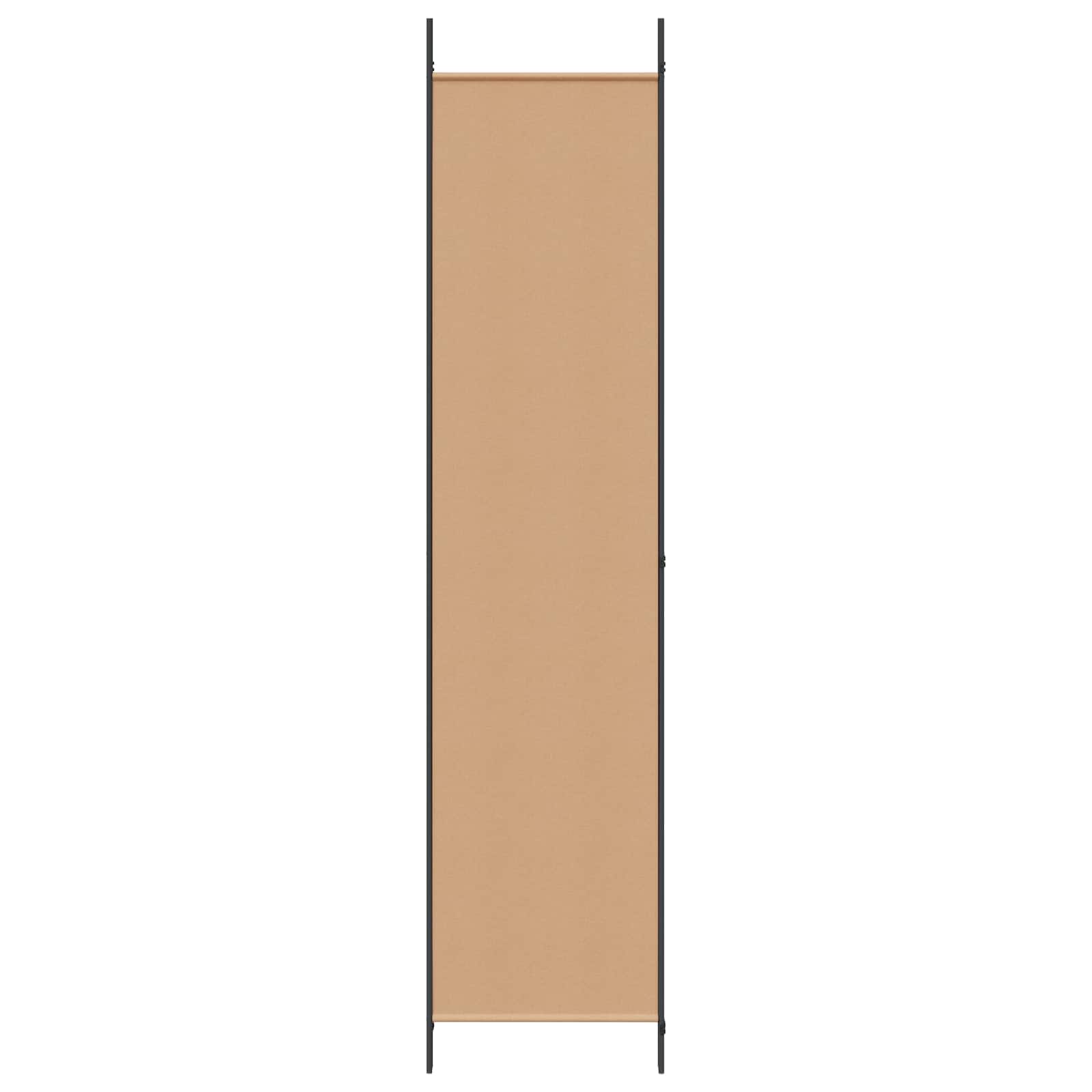 Biombo de 3 Paneles Beige 150 x 220 cm Tela