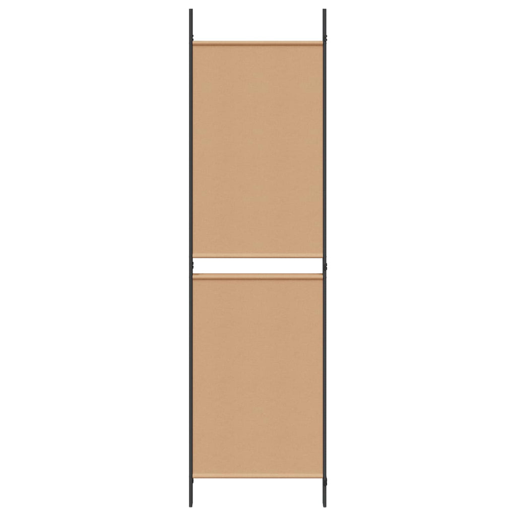 Biombo de 3 Paneles Beige 150 x 180 cm Tela