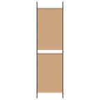 Biombo de 3 Paneles Beige 150 x 180 cm Tela