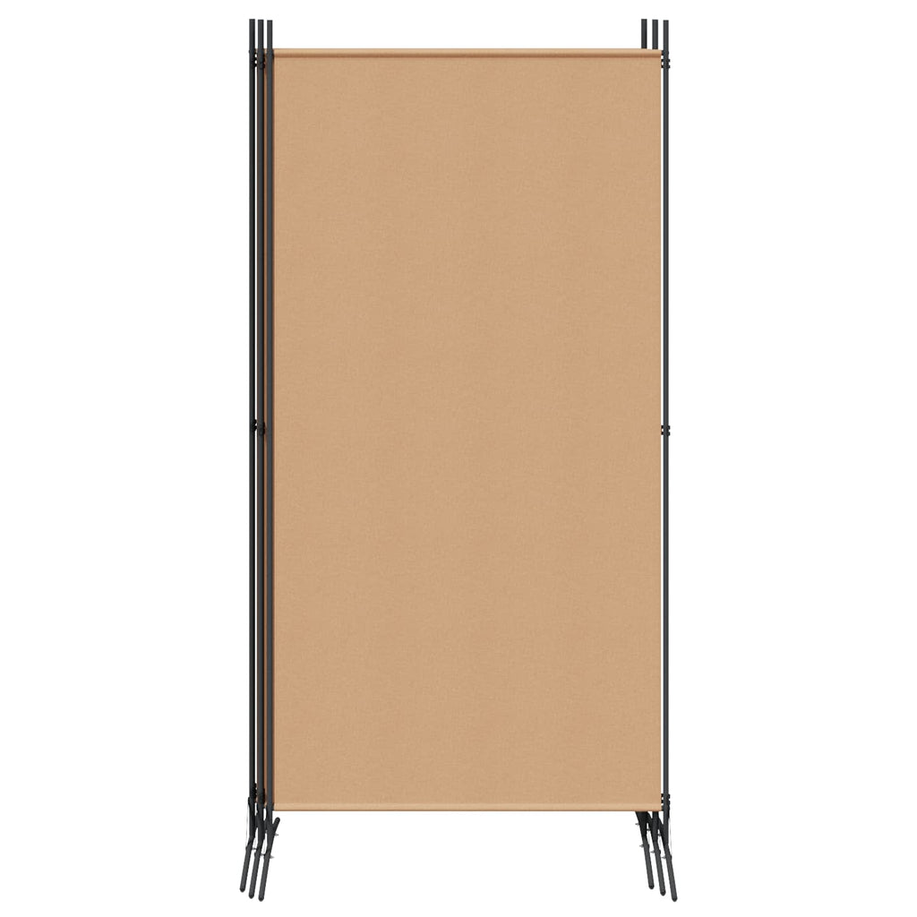 Biombos de 5 Paneles Beige 433 x 180 cm Tela