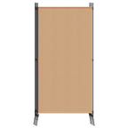 Biombos de 5 Paneles Beige 433 x 180 cm Tela