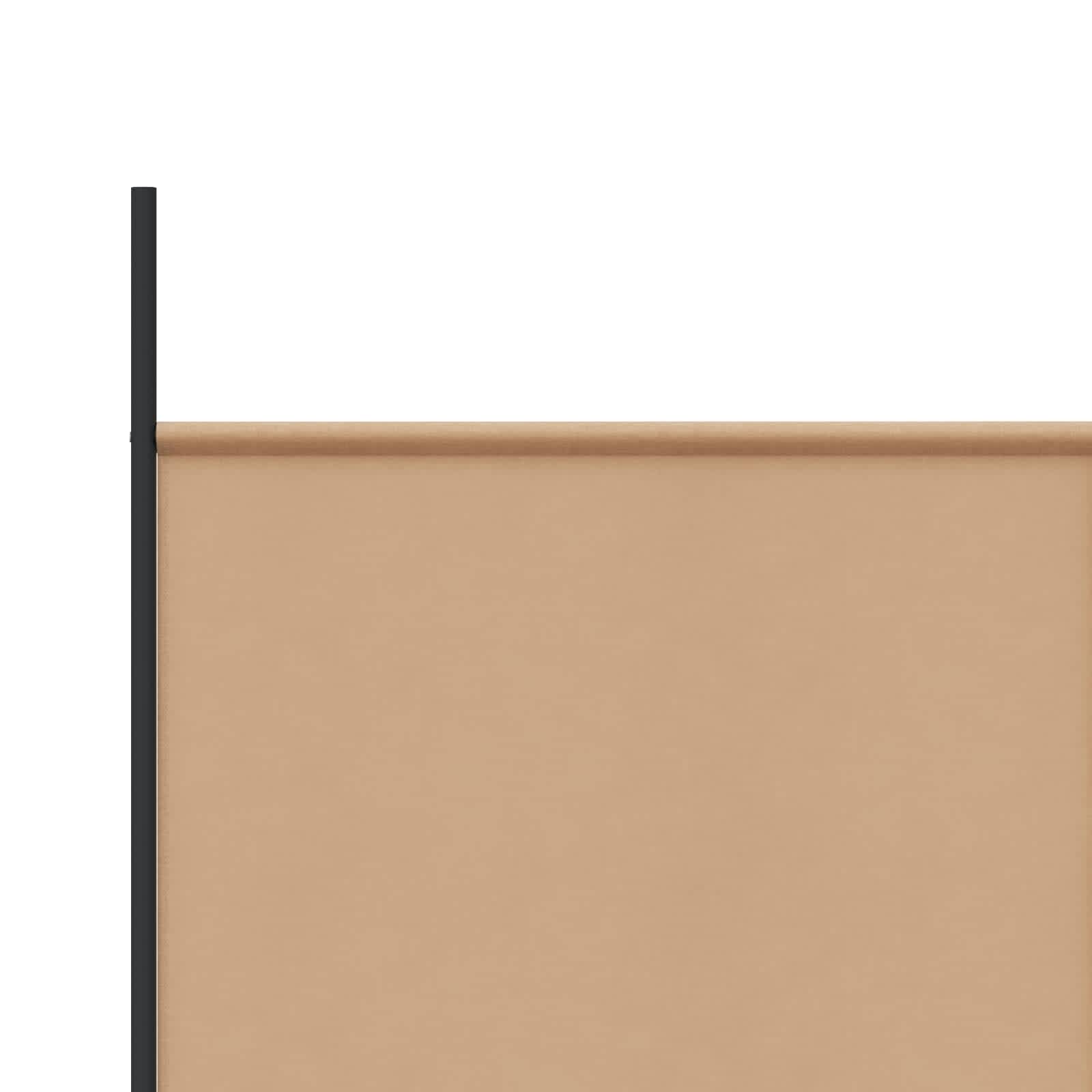 Divisor de habitación de 2 paneles Beige 348 x 180 cm Tela