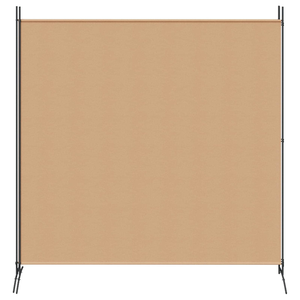 Divisor de habitación de 2 paneles Beige 348 x 180 cm Tela