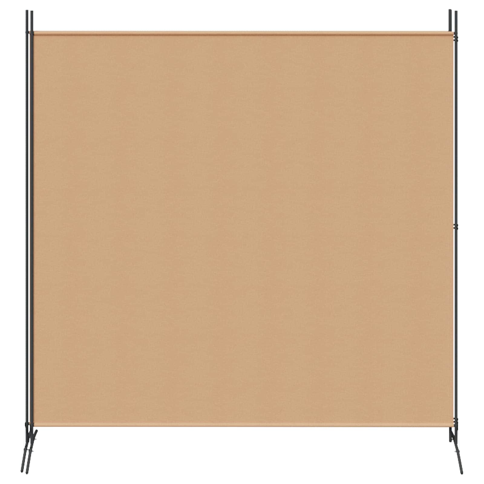 Divisor de habitación de 2 paneles Beige 348 x 180 cm Tela
