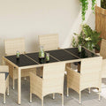 Encimera 4 pcs Negro Cristal