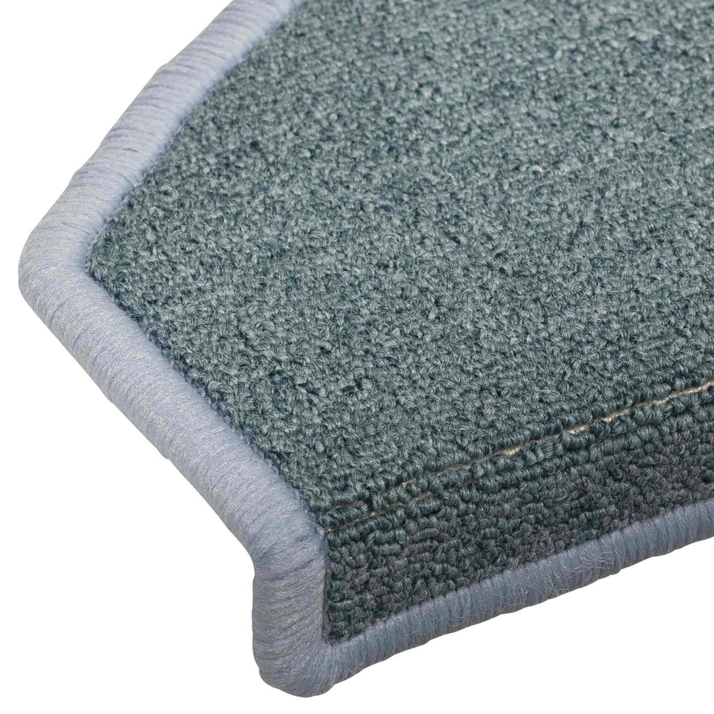 Alfombras autoadhesivas para escaleras 15 pcs Azul mar