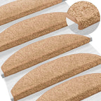 Alfombras autoadhesivas para escaleras 15 pcs Beige