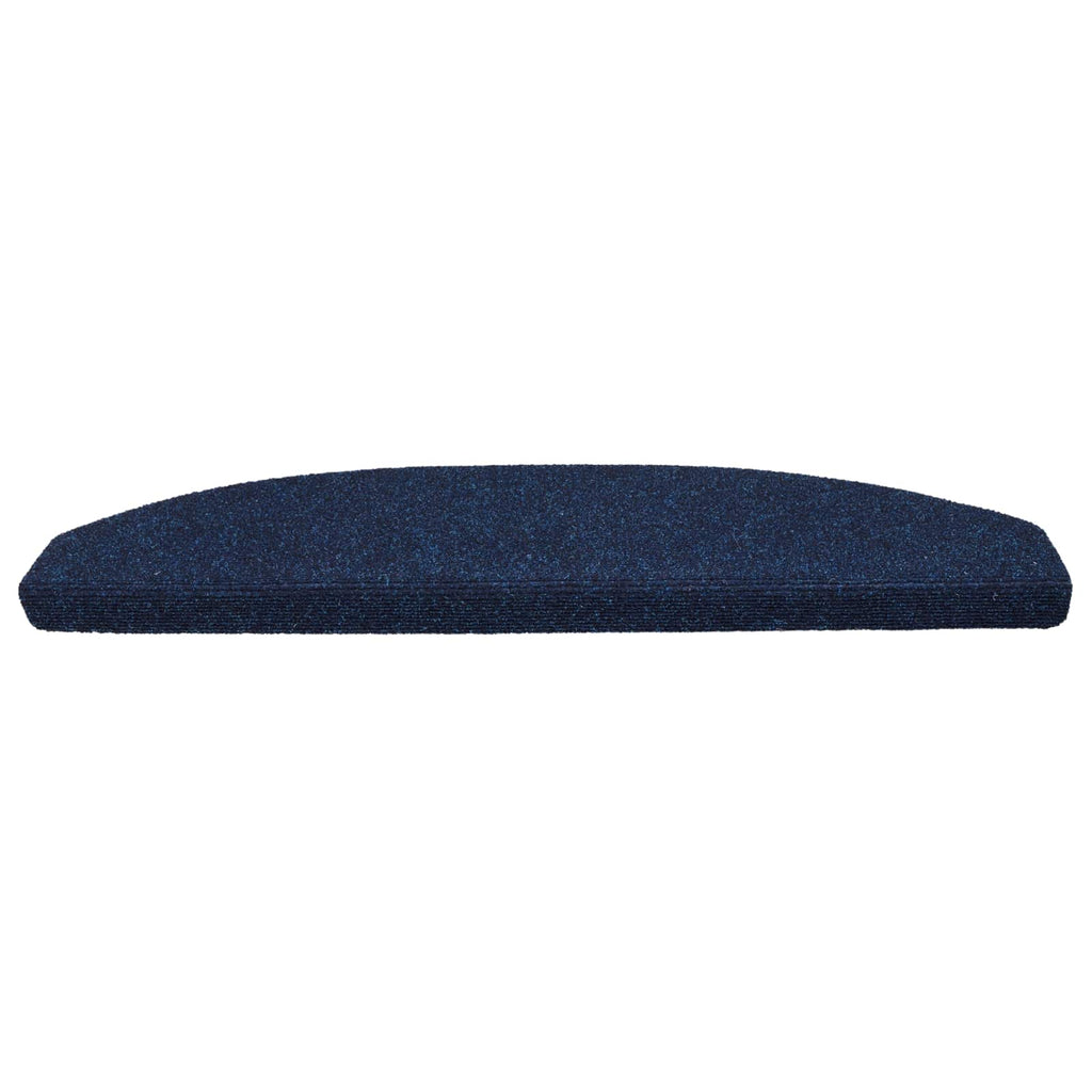 Alfombras autoadhesivas para escaleras 15 pcs Azul Marino