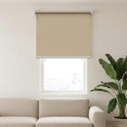 Estor enrollable protección UV Beige 100 x 140 cm Poliéster