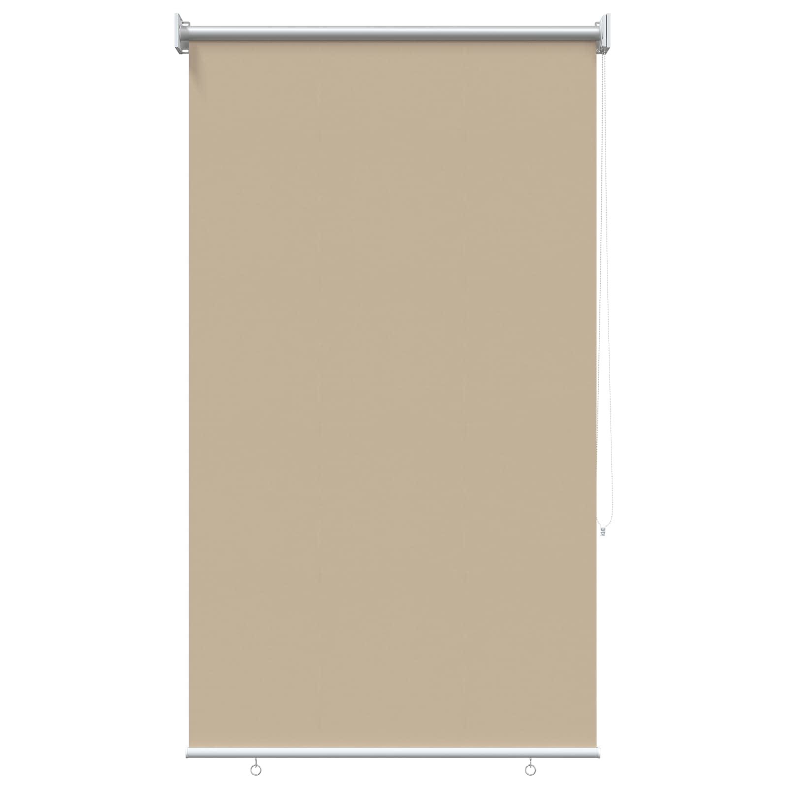 Estor enrollable protección UV Beige 100 x 140 cm Poliéster