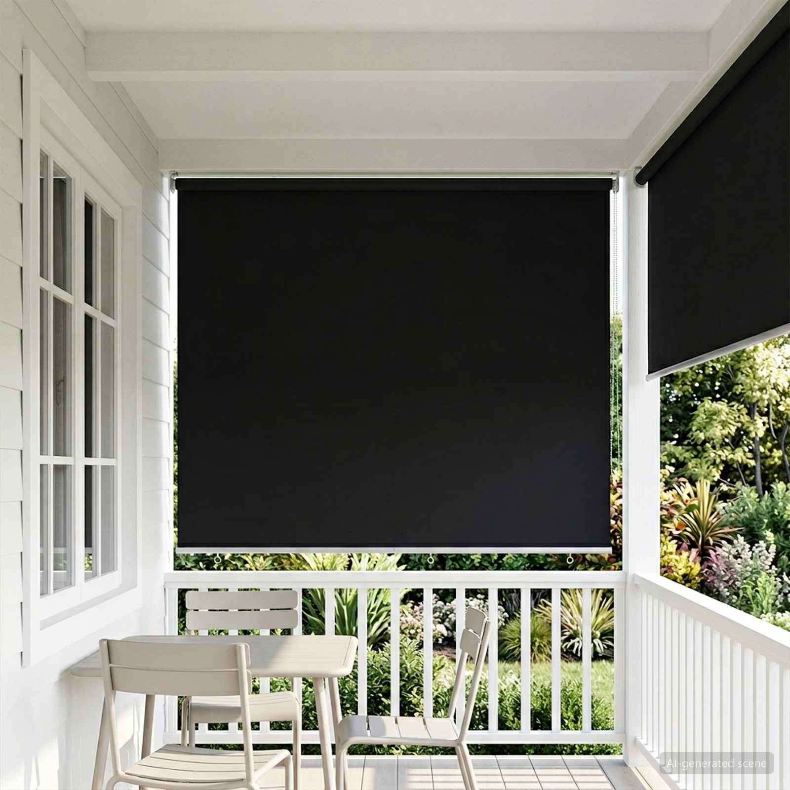 Estore de enrolar com proteção UV Bege 100 x 140 cm Poliéster