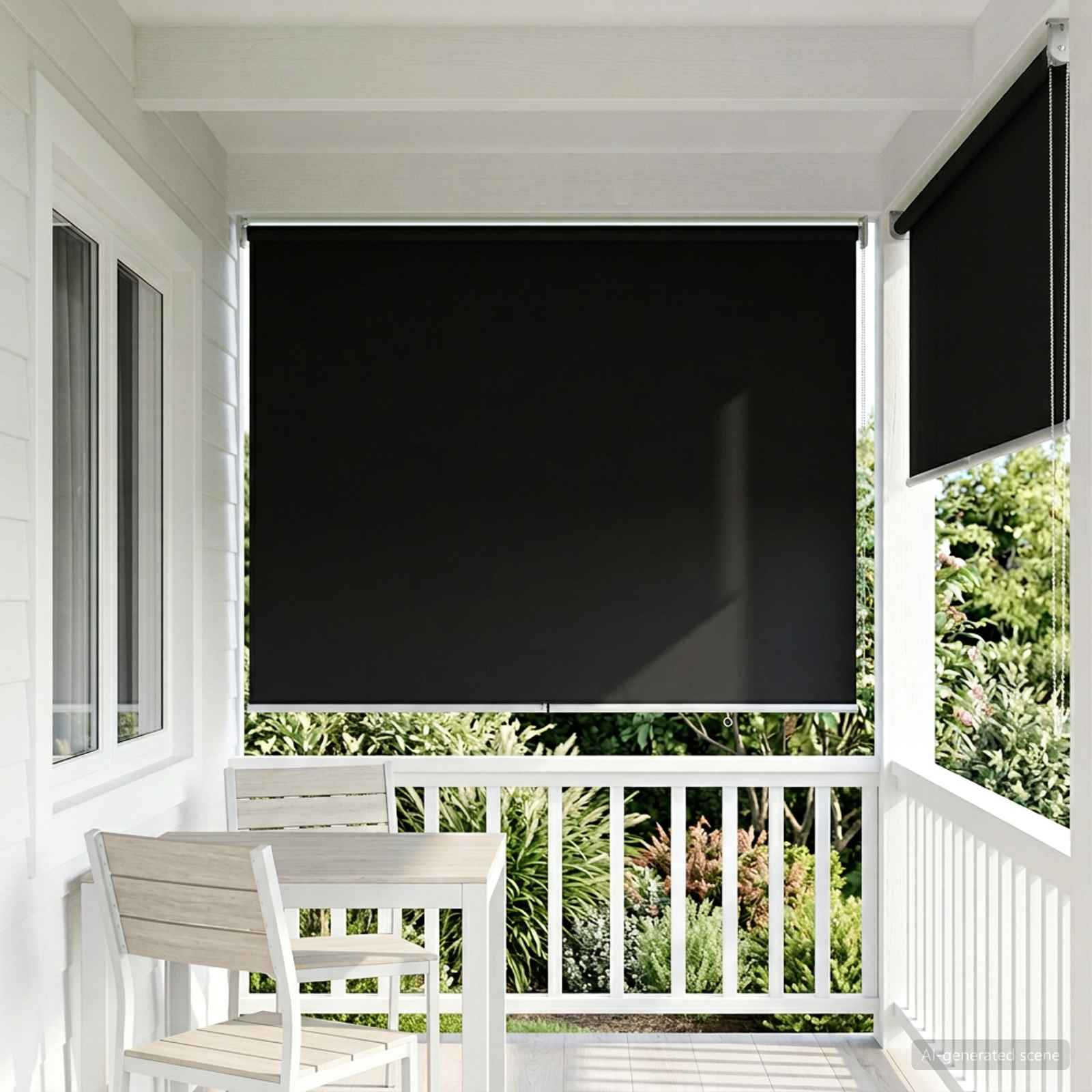 Estore de enrolar com proteção UV Bege 100 x 140 cm Poliéster