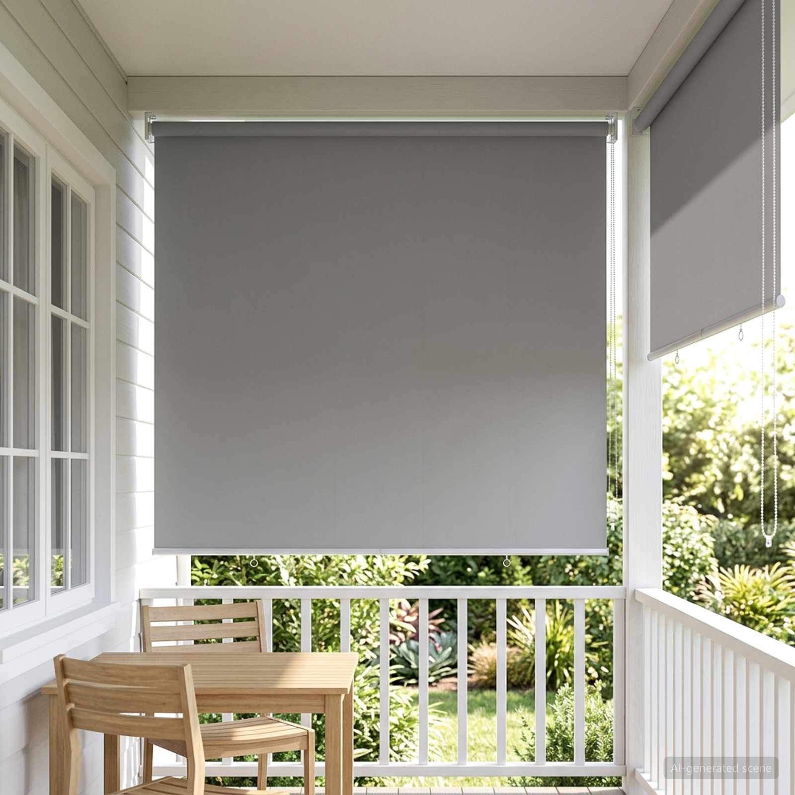 Estore de enrolar com proteção UV Bege 100 x 140 cm Poliéster