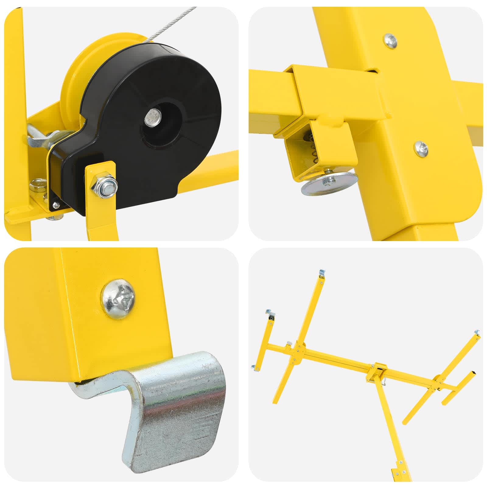 Elevador de placa de yeso Amarillo 300 x 107 x 330 cm Acero