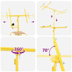 Elevador de placa de yeso Amarillo 300 x 107 x 330 cm Acero