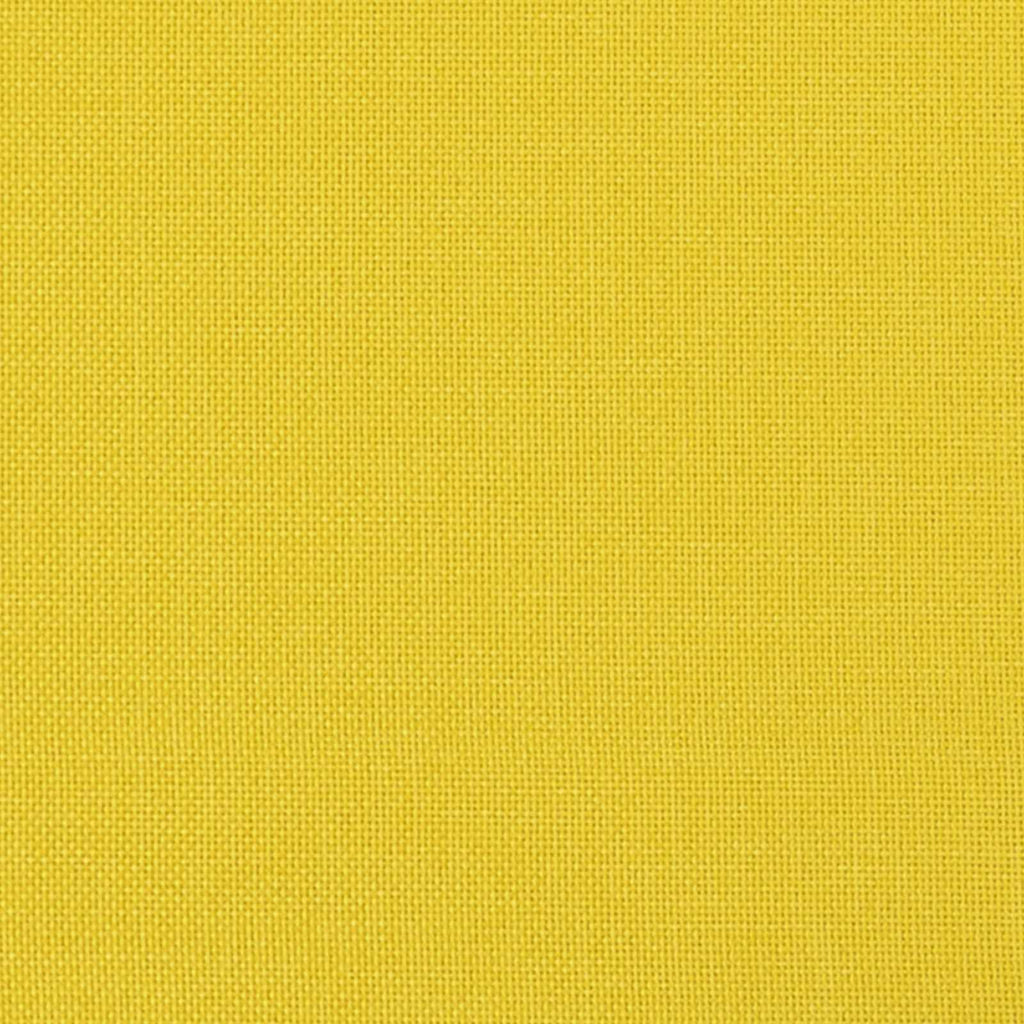 Banco tapizado con respaldo Amarillo claro 110 x 60 x 76 cm