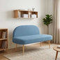 Upholstered bench with backrest Light yellow 110 x 60 x 76 cm