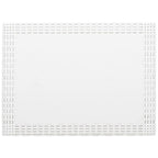 Juego de salón con cojín 3 pcs Blanco PP