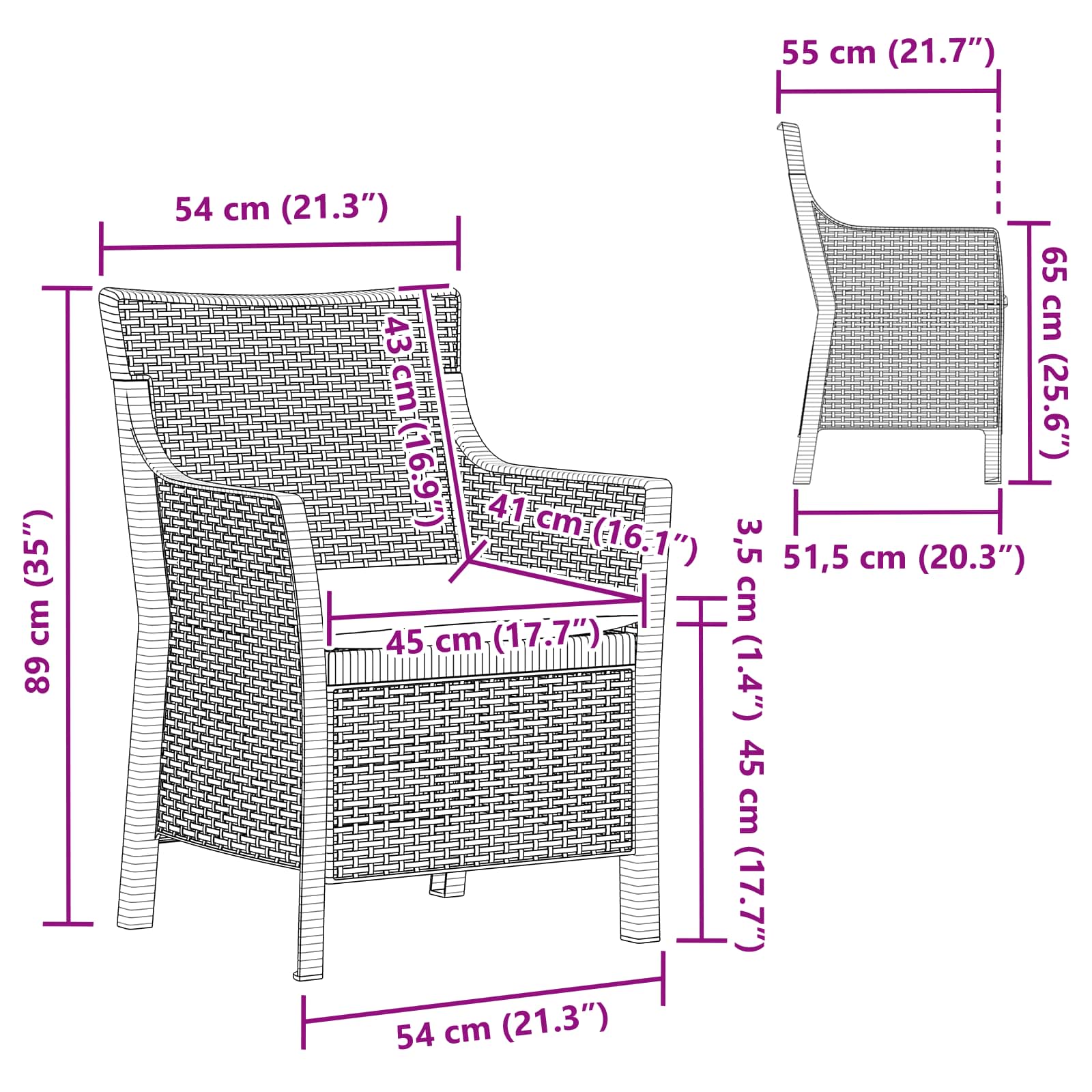 Sillón Blanco PP