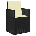 Conjunto de Comedor de Jardín 3 pcs Antracita y Crema PP