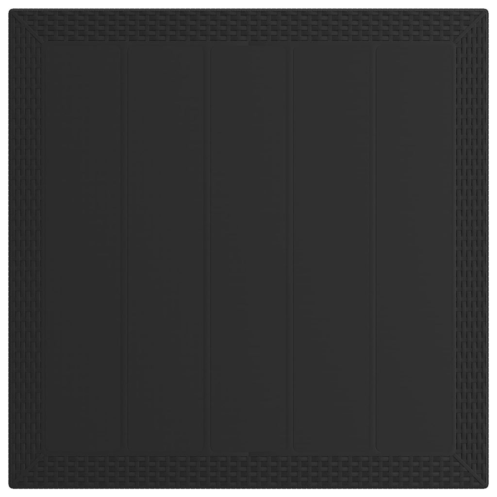 Conjunto de Comedor de Jardín 3 pcs Antracita y Crema PP