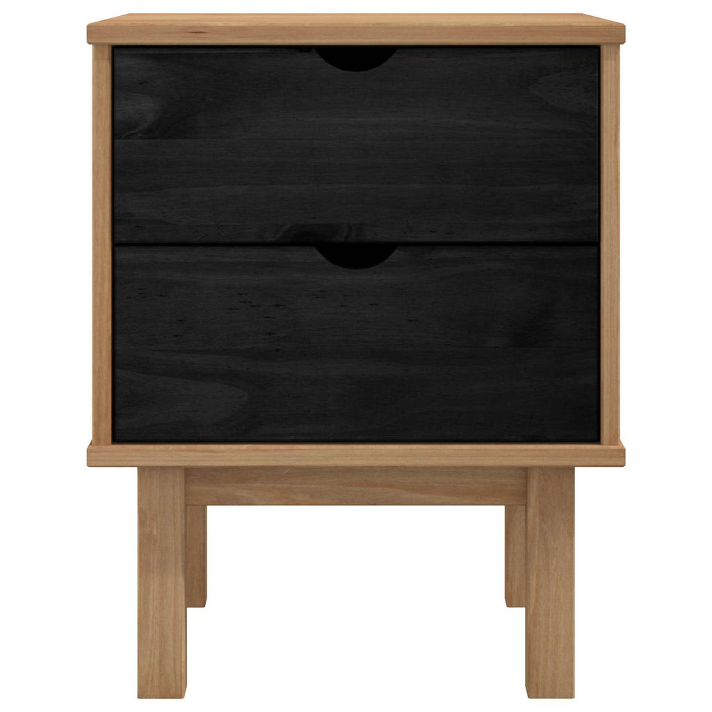 Mesita de Noche OTTA Negro 45 x 39 x 57 cm