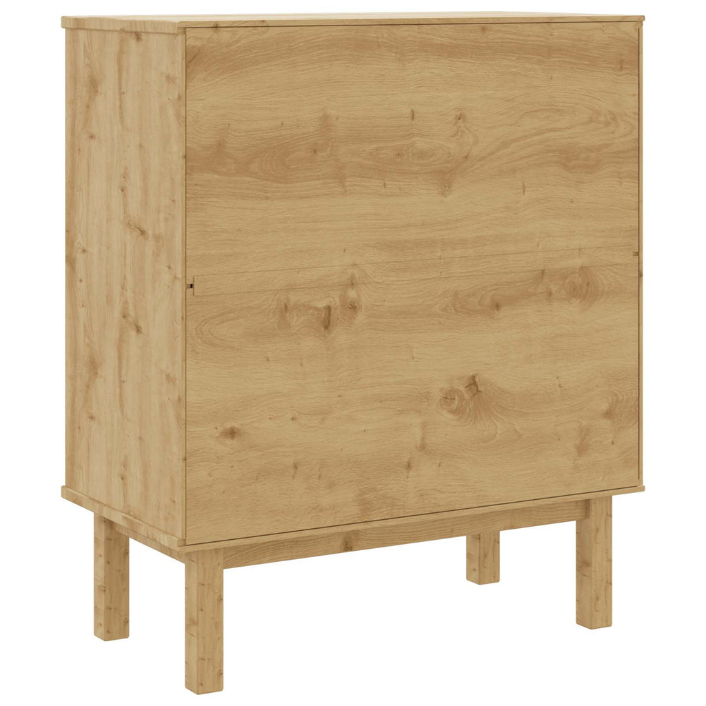 Cajonera OTTA Negro 76,5 x 39,5 x 90 cm Madera de Pino Maciza