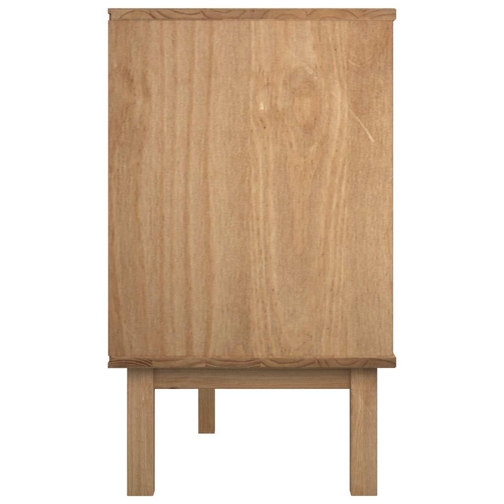 Cajonera OTTA Negro 111 x 43 x 73,5 cm Madera de Pino Maciza