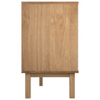 Cajonera OTTA Negro 111 x 43 x 73,5 cm Madera de Pino Maciza