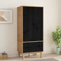 Armario OTTA Negro 76,5 x 53 x 172 cm Madera de Pino Maciza