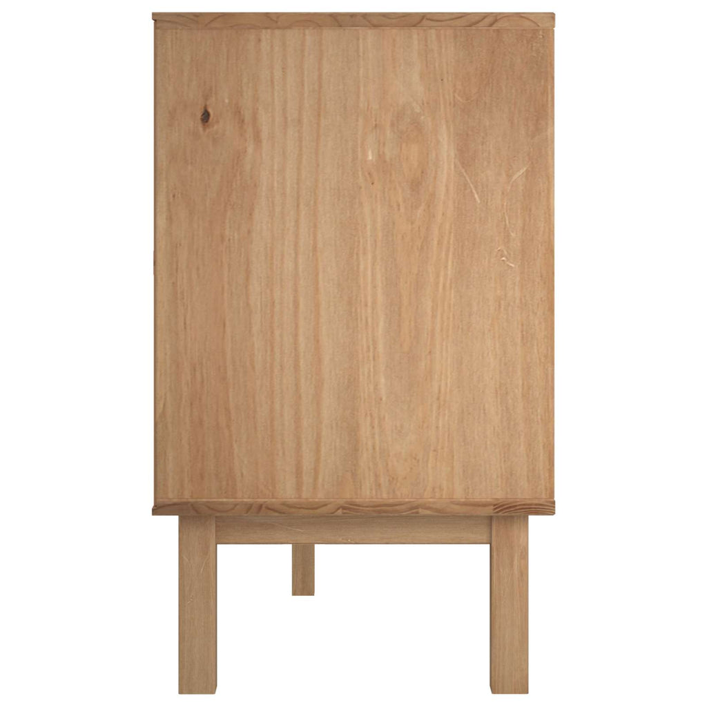 Aparador OTTA Negro 113,5 x 43 x 73 cm Madera de Pino Maciza