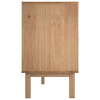Aparador OTTA Negro 113,5 x 43 x 73 cm Madera de Pino Maciza