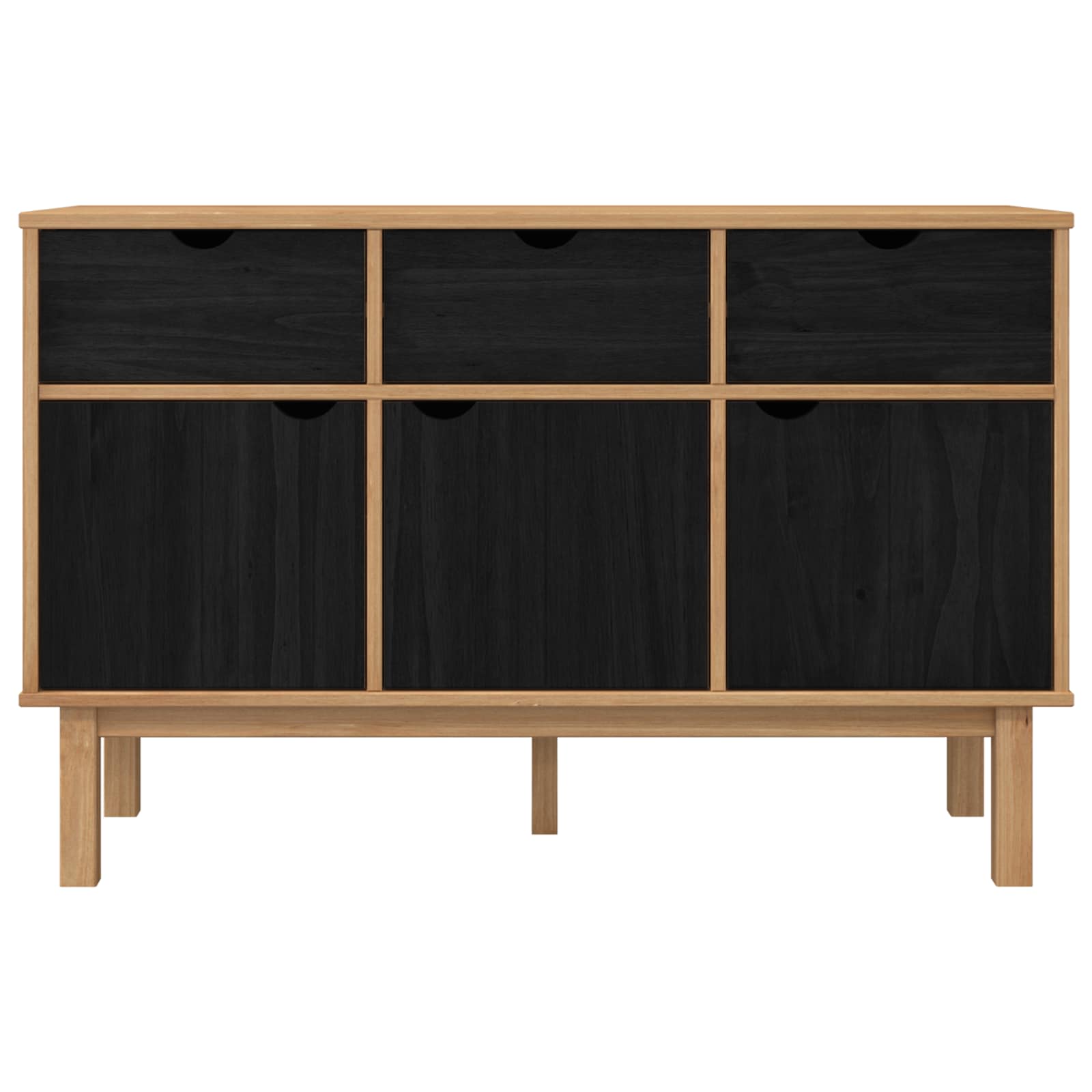 Aparador OTTA Marrón y Negro 114 x 43 x 73,5 cm