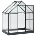 Invernadero de Jardín Gris antracita 183,5 x 123 x 207 cm