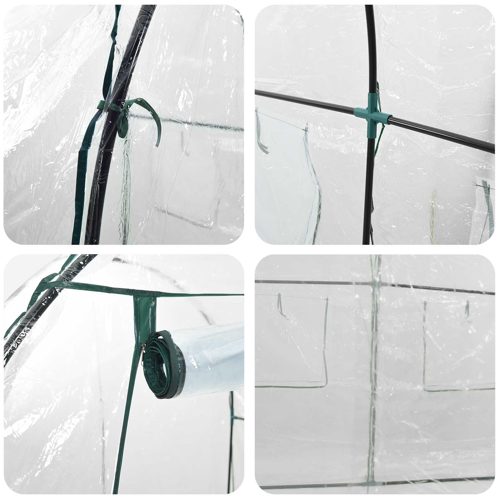 Invernadero con Estructura 160 x 200 x 192,5 cm PVC