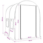 Invernadero con Estructura 160 x 200 x 192,5 cm PVC