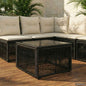 Mesa de Jardim Bege e Preta 55 x 55 x 37 cm