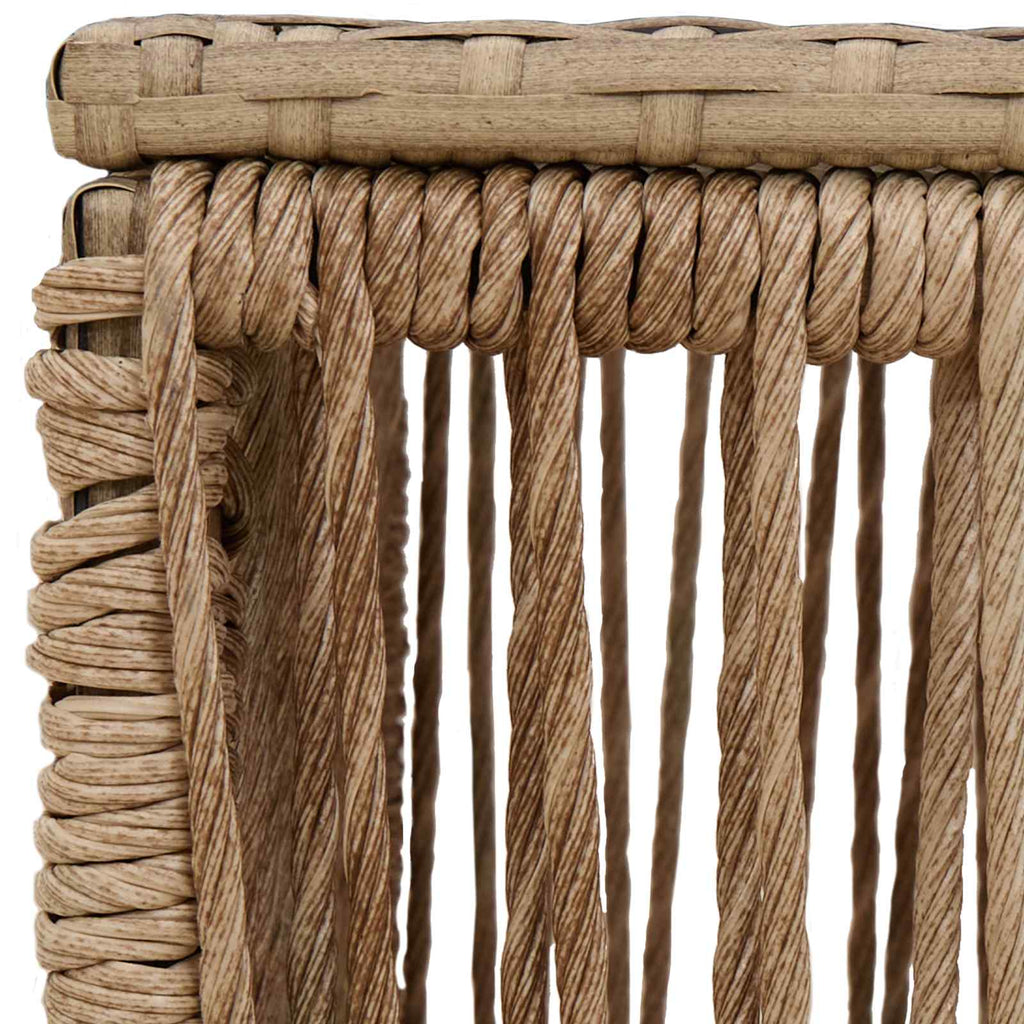 Mesa de Jardín Beige y Negro 55 x 55 x 37 cm