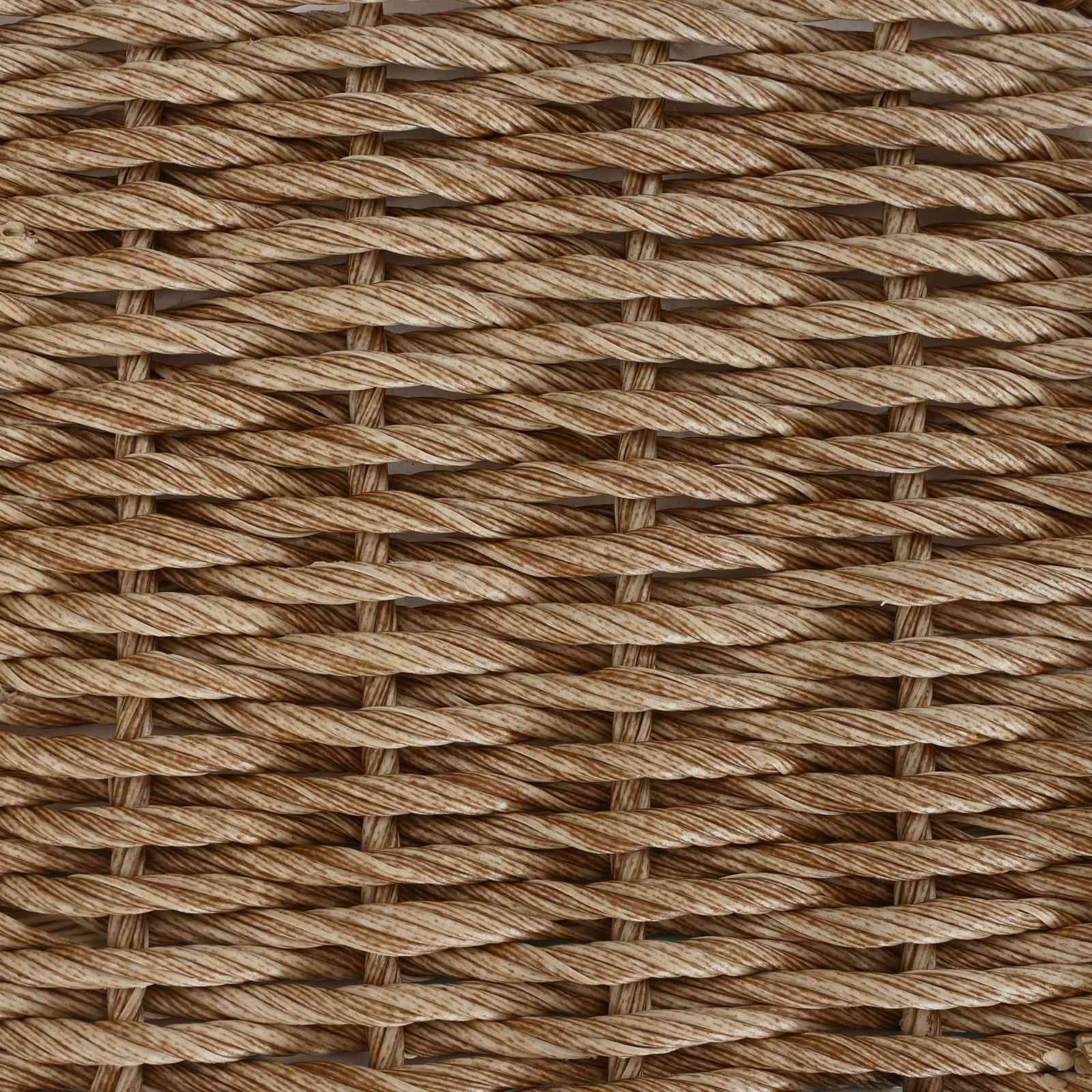 Mesa de Jardín Beige y Negro 55 x 55 x 37 cm