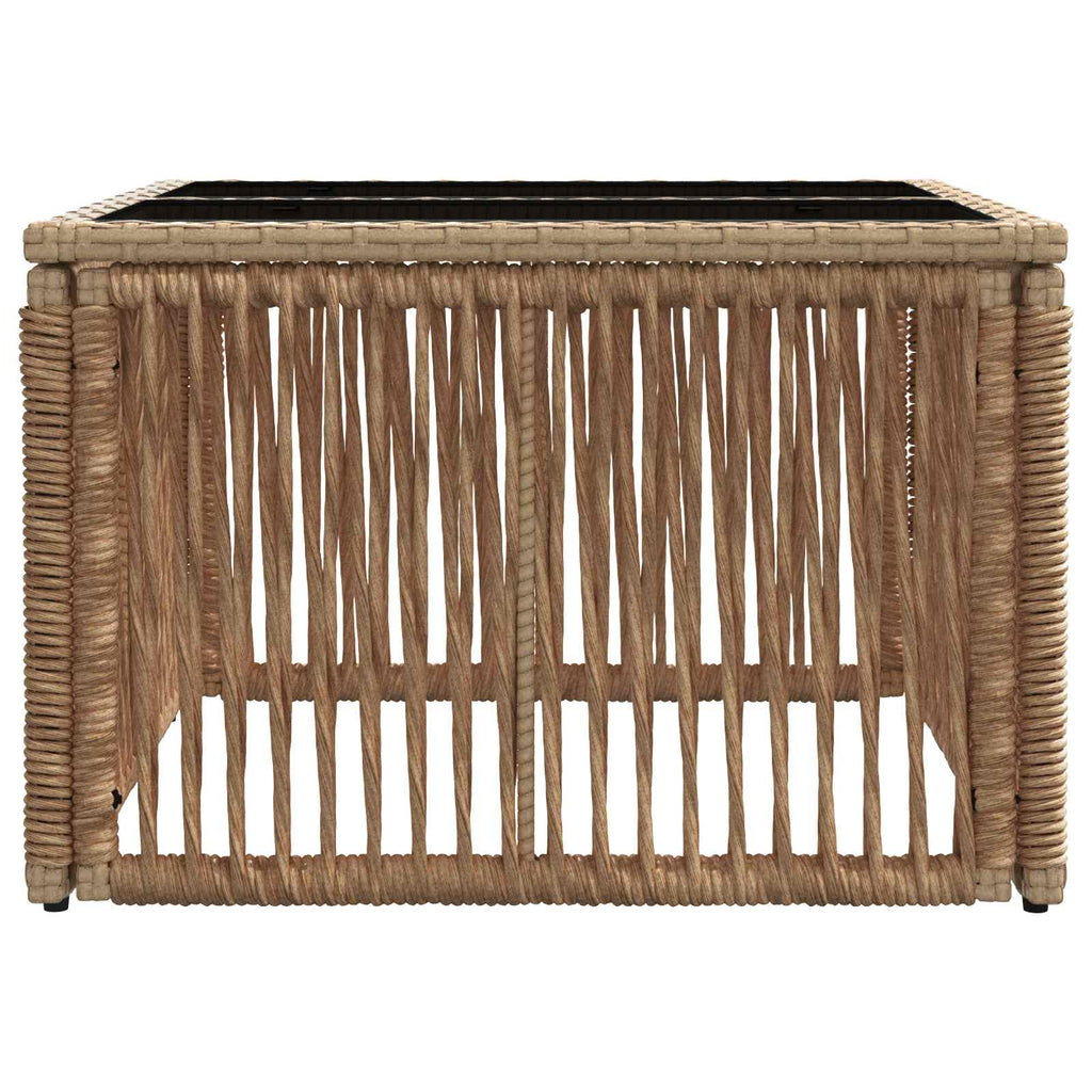 Mesa de Jardín Beige y Negro 55 x 55 x 37 cm