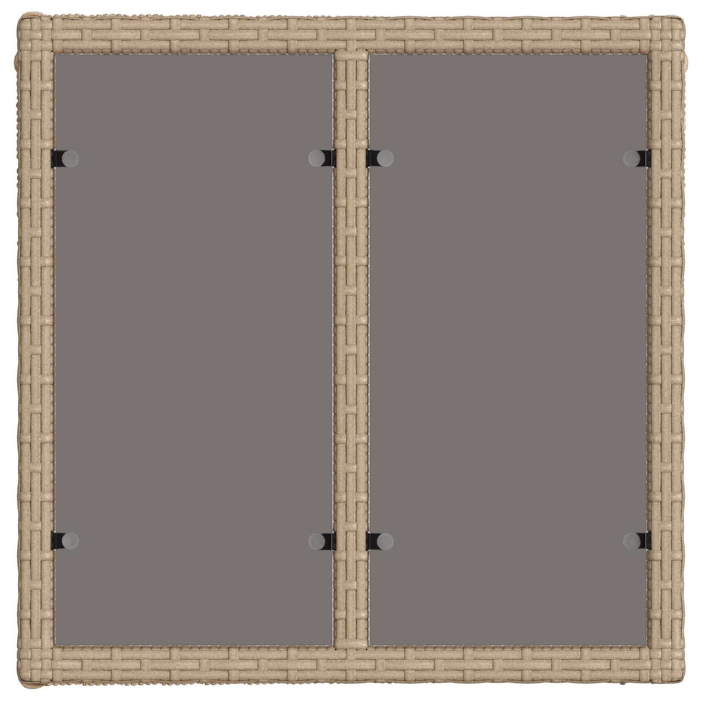 Mesa de Jardín Beige y Negro 55 x 55 x 37 cm