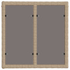 Mesa de Jardín Beige y Negro 55 x 55 x 37 cm