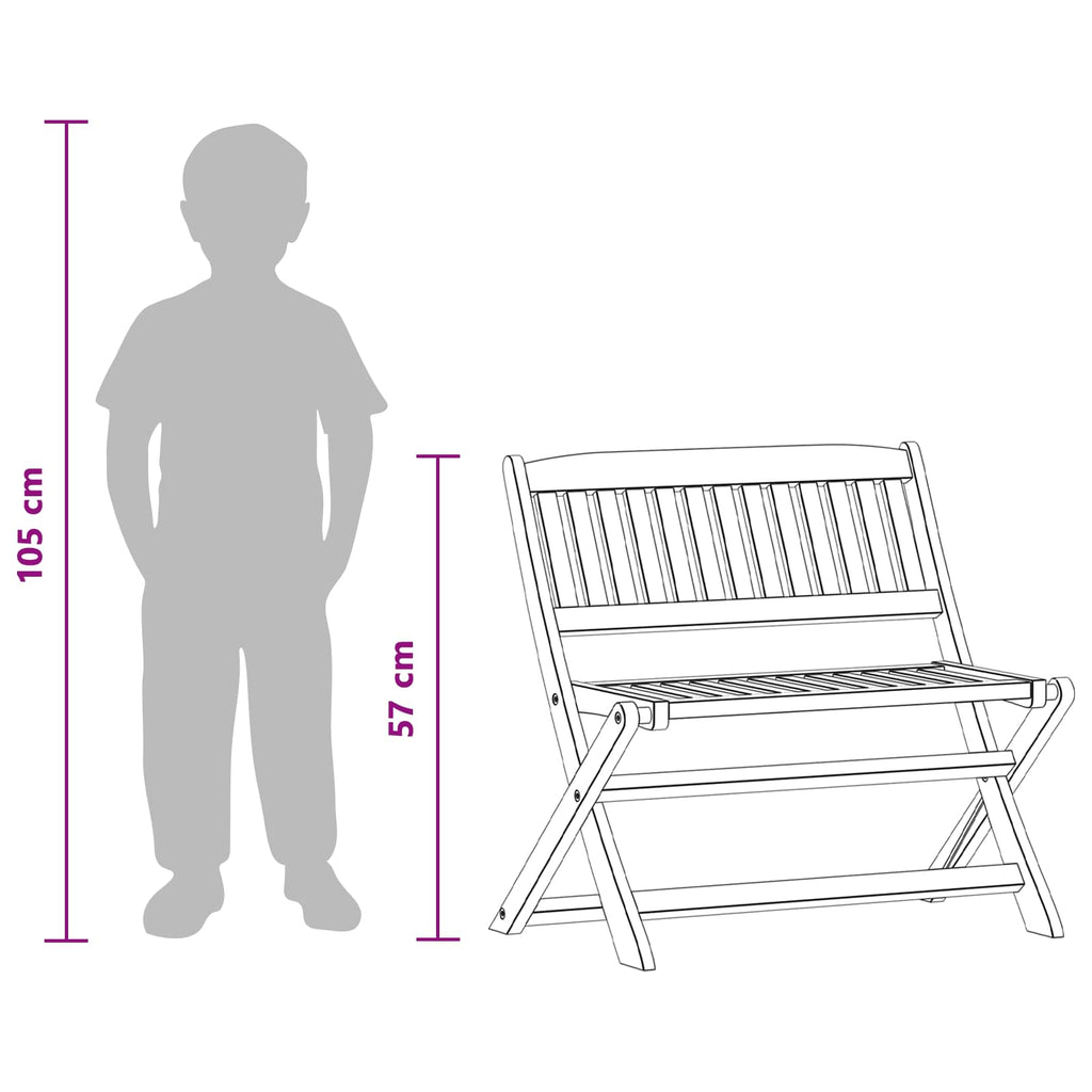 Banco para Niños Manual Marrón 61 x 38 x 57 cm