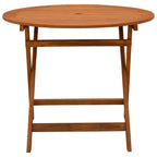Mesa de jardín plegable Marrón Ø 90 x 75 cm