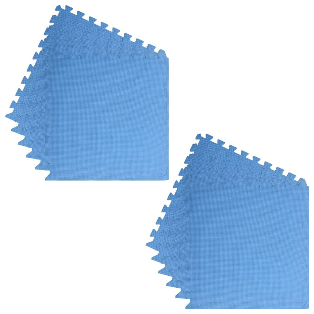 Tapete para piscina 12 pcs Azul 4,32 ㎡ Espuma EVA