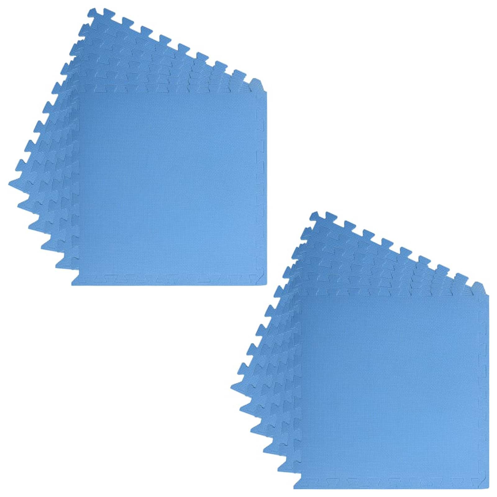 Tapete para piscina 12 pcs Azul 4,32 ㎡ Espuma EVA