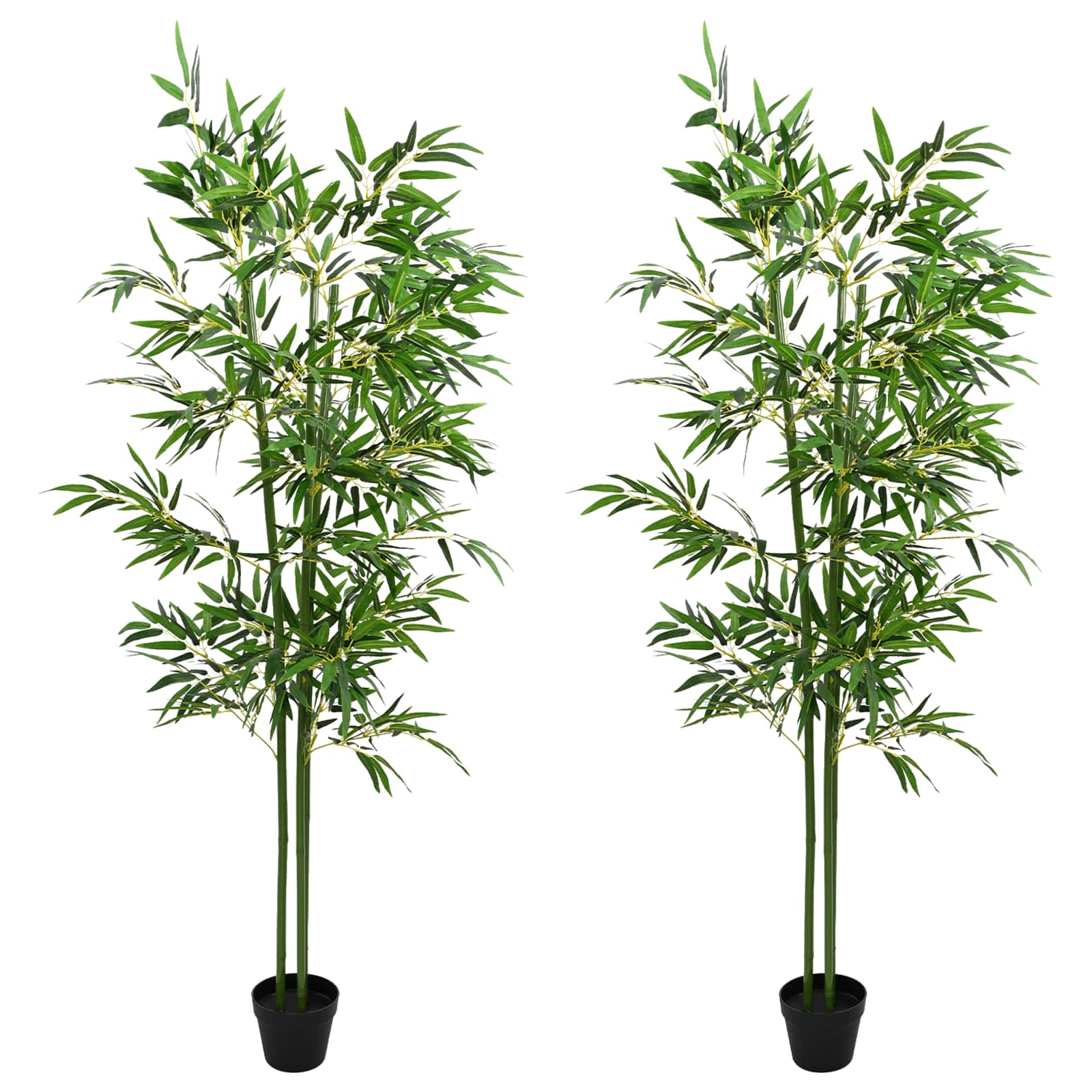Árbol de Bambú Artificial 2 pcs Verde 45 x 18 x 175 cm