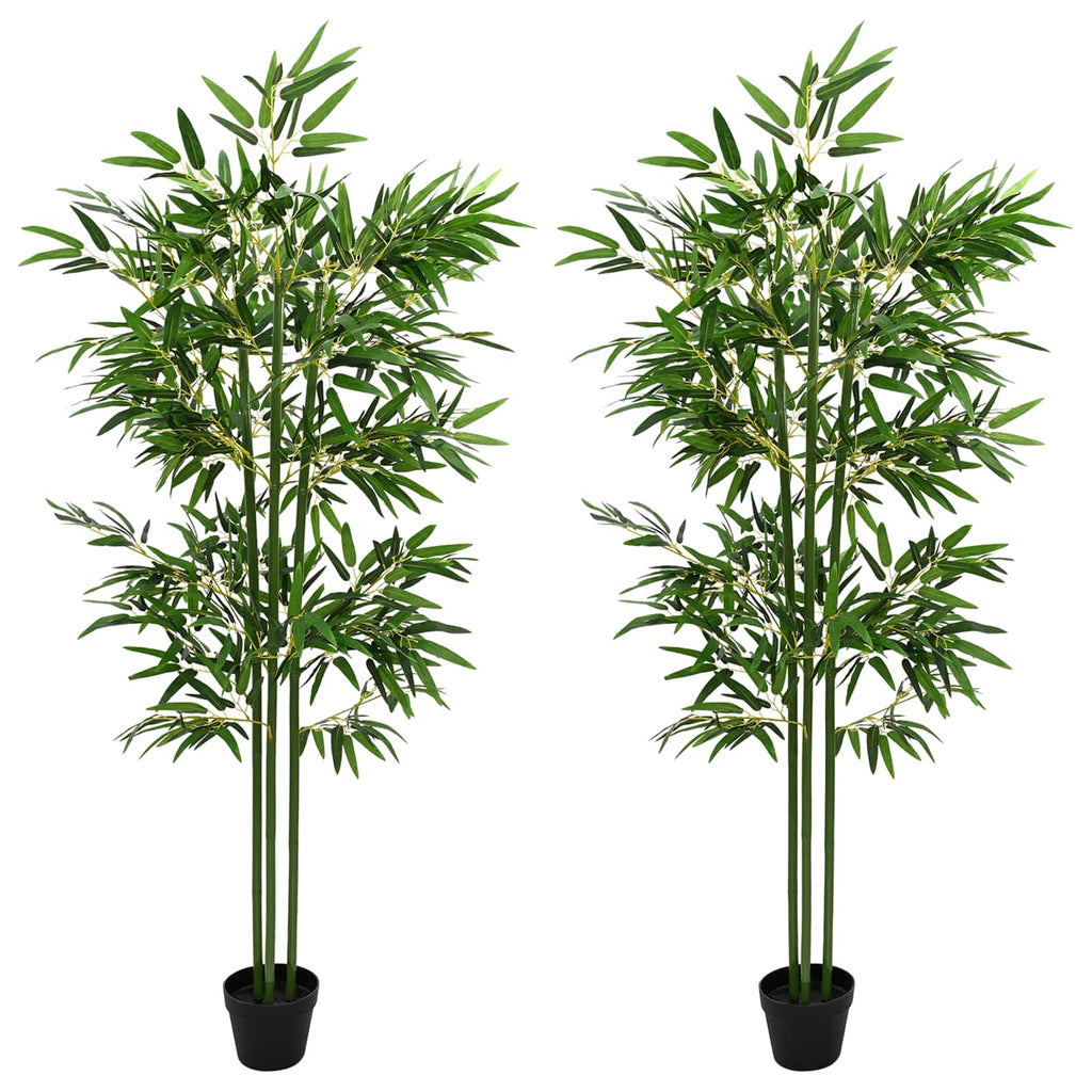 Árbol de Bambú Artificial 2 pcs Verde 45 x 18 x 175 cm