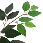 Planta Ficus Artificial Verde 85 x 18 x 160 cm Tela y madera