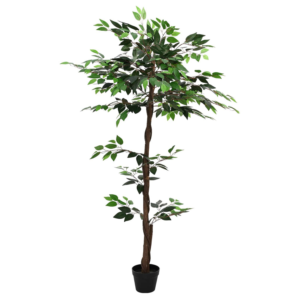 Planta Ficus Artificial Verde 85 x 18 x 160 cm Tela y madera